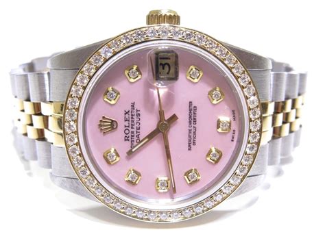 rolex for women silver|rolex lady datejust pink.